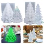 3D-Form für Weihnachtsbaum für selbstgemachte Weihnachtsdekorationen und handgefertigte Kerzen (12,5 cm)