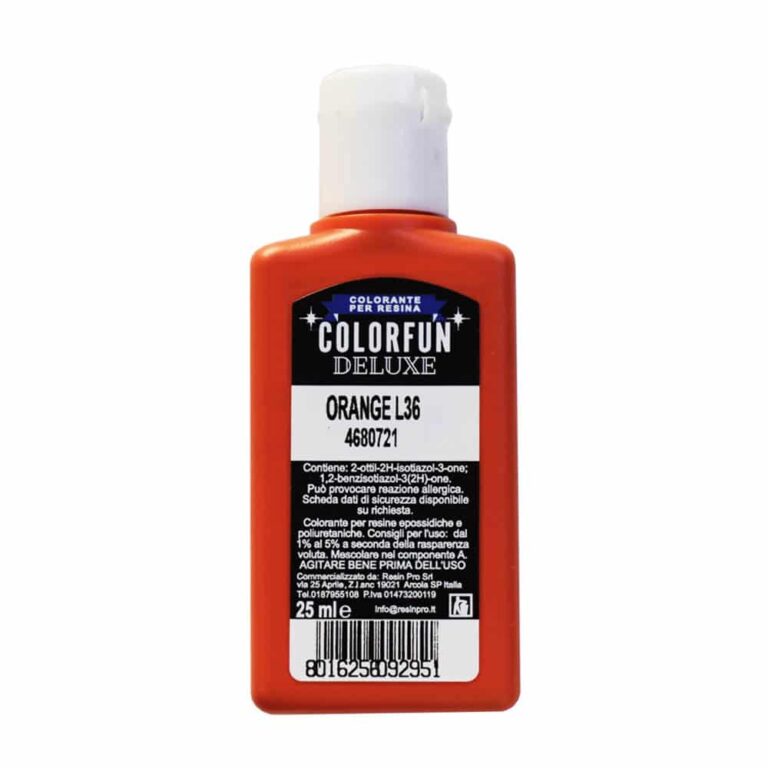 EINE FARBPASTE für Epoxidharze COLORFUN - Breite Farbpalette - 25 ml - Orange