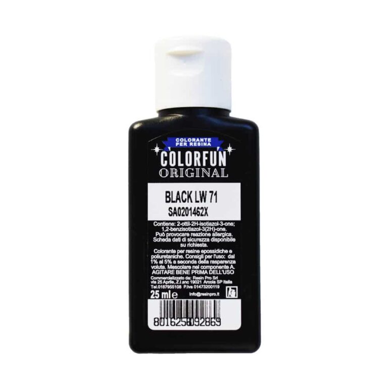 EINE FARBPASTE für Epoxidharze COLORFUN - Breite Farbpalette - 25 ml - Black