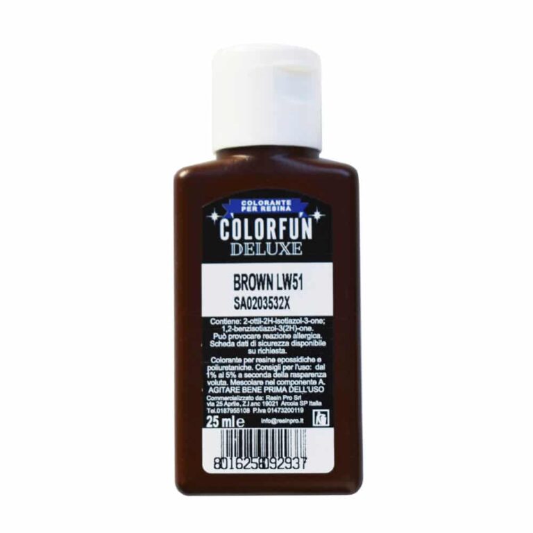 EINE FARBPASTE für Epoxidharze COLORFUN - Breite Farbpalette - 25 ml - Brown