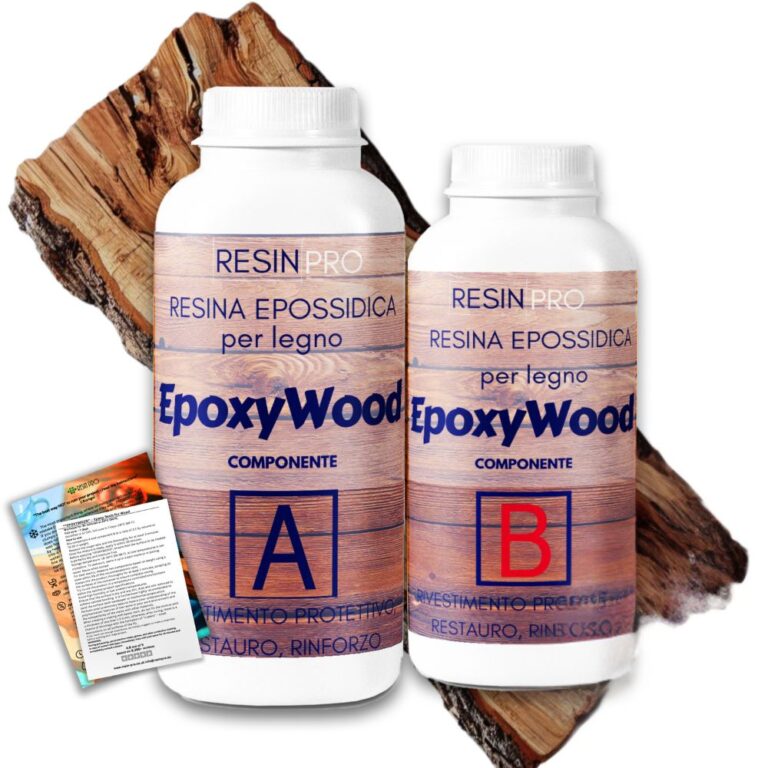 EPOXYWOOD Epoxidharz für Holz – Schutzbeschichtung, Restaurierung, Verstärkung - 1.5 KG