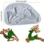 Form für zwei Rentiere für selbstgemachte Weihnachtsdekorationen.