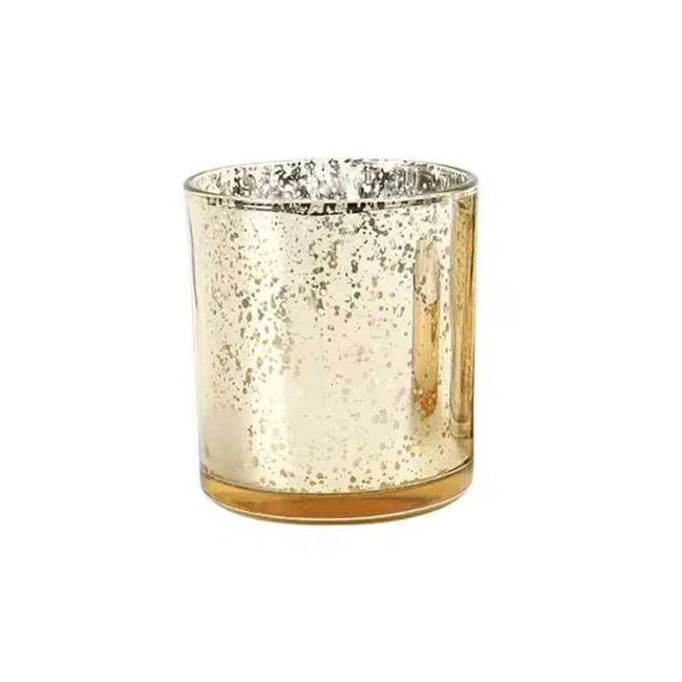 Glas mit metallischem Gold-Effekt