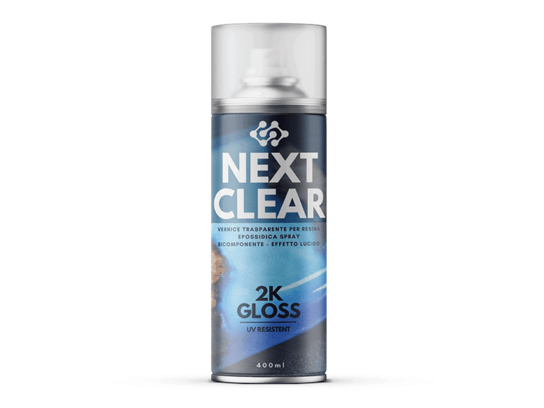 2K Next-Clear Glänzendes durchsichtiges Spray 400 ml Zweikomponentige Mono-Verwendung