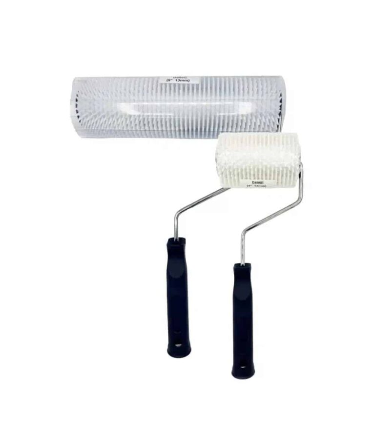 Nadelroller gegen Blasenbildung bei der Harzbeschichtung von Oberflächen und Böden