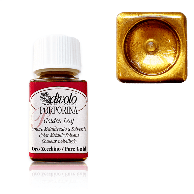 Porporina Vergoldungslack 50 ml - Pures Gold