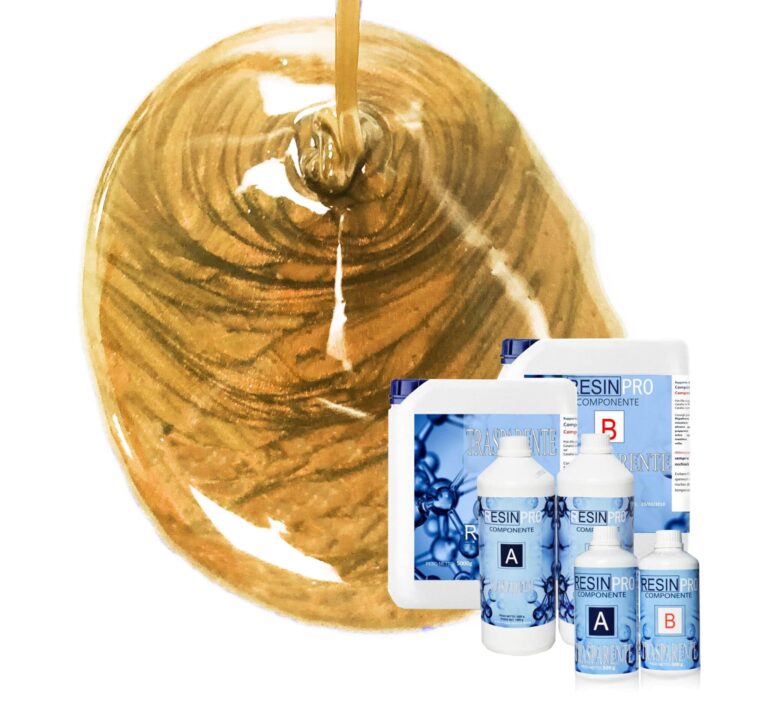 SET HARZ 800 GR + PIGMENT GOLD SAHARA 10GR