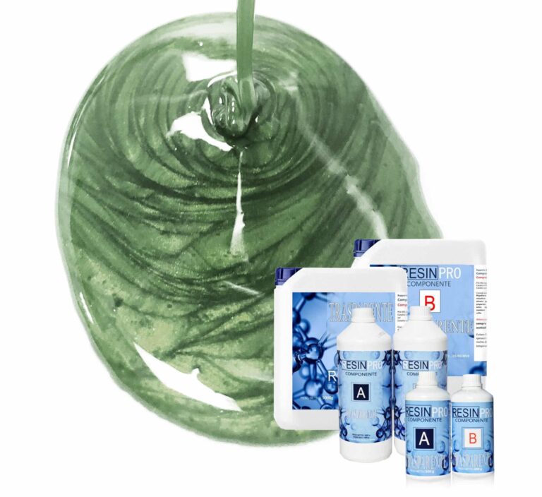 SET HARZ 800 GR + PIGMENT GRÜN SAHARA