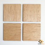 Set mit 6 quadratischen Untersetzern 10cm