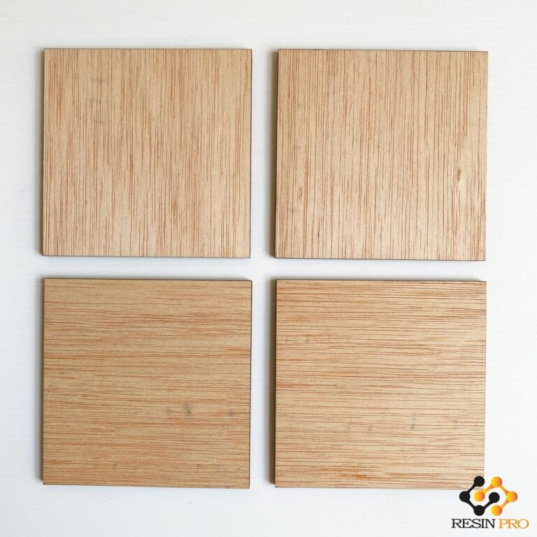 Set mit 6 quadratischen Untersetzern 10cm