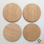 Set mit 6 runden Untersetzern à 10 cm