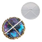 Silikon Untersetzer Formen Geodenachat Aufgeteilt in 4 Stück