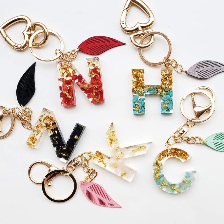 Silikonbuchstabenform für die Herstellung von Schlüsselanhängern