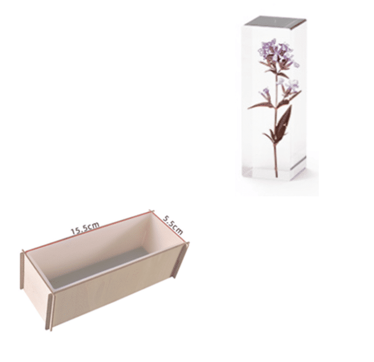 Silikonform Rechteck 3D - 15.5 x 5.5 cm