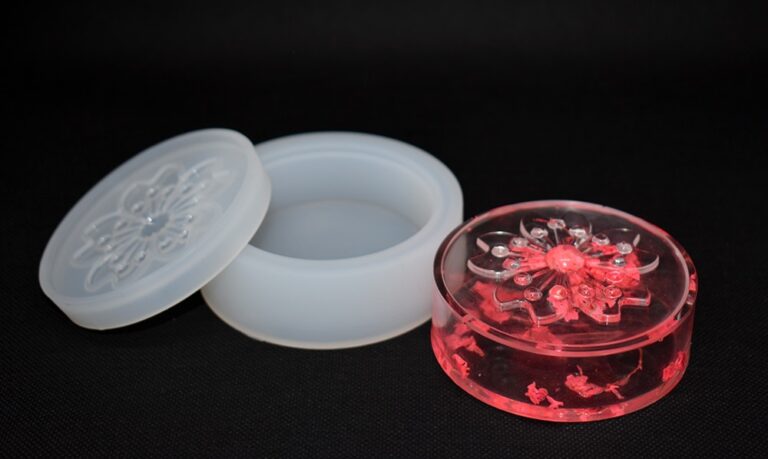 Silikonform Schmuckschatulle mit Deckel