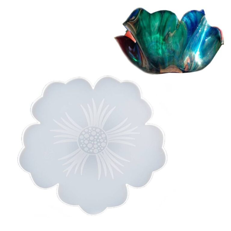 Silikonform Tablett / Vase Blume D.35cm