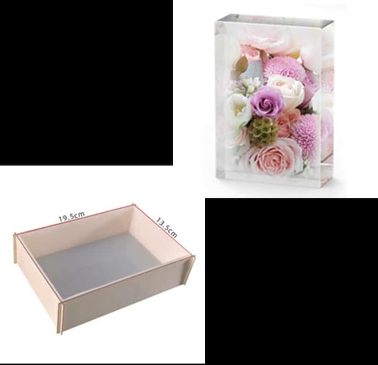 Silikonform rechteckig 3D - 19.5 x 13.5 cm