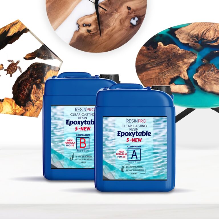 Ungiftiges Epoxidharz für Tische Epoxytable 5-FIVE - Perfekte Abgüsse bis zu 5 cm