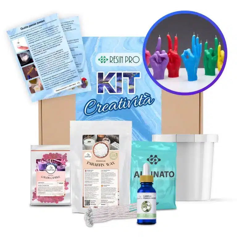 Creativity Kit: Handgefertigte Kerzen in Form von Händen