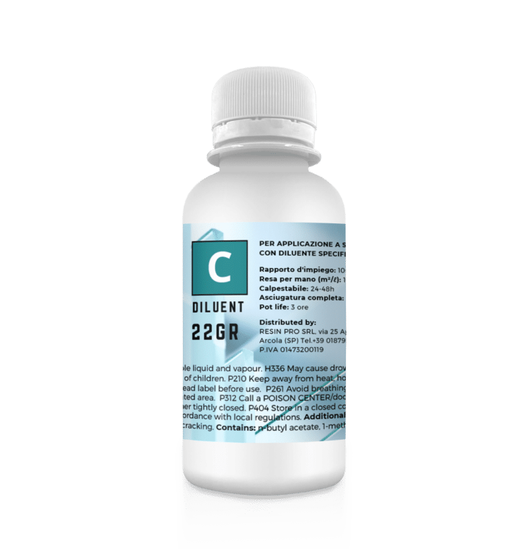 POLISHIELD - Kratzfeste zweikomponentige Polyurethan-Lackfarbe - Verdünner 22g