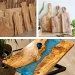 Gehobelte Olivenholzbretter