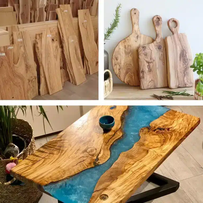 Gehobelte Olivenholzbretter