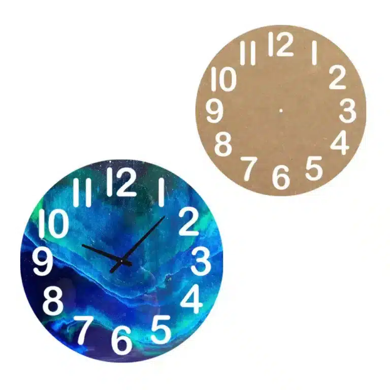 D. 40 MDF-Tafel für Wanduhr aus Harz 