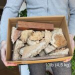 Stücke von Eukalyptusholz - 4,5 kg Box