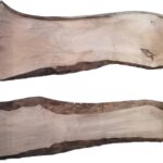 2 SPANISCHE NUSSBAUMBRETTER 120-130CM X 3 CM DICKE – Gestalte deinen ersten River-Tisch