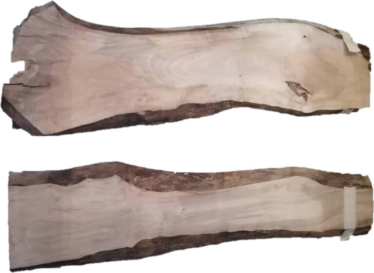 2 SPANISCHE NUSSBAUMBRETTER 120-130CM X 3 CM DICKE – Gestalte deinen ersten River-Tisch