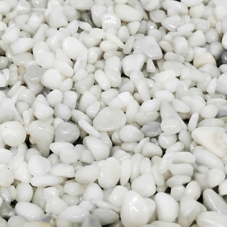 Kies für Drainageböden - 25 kg Sack - Ideal für Außenbereiche - Weißer Marmor Typ Carrara