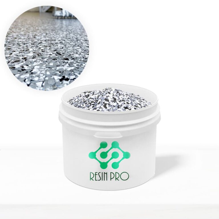 Dekoratives Glitzer – Der künstlerische Touch für Ihre Böden - grau, weiß und schwarz, 4 kg (20 m²)