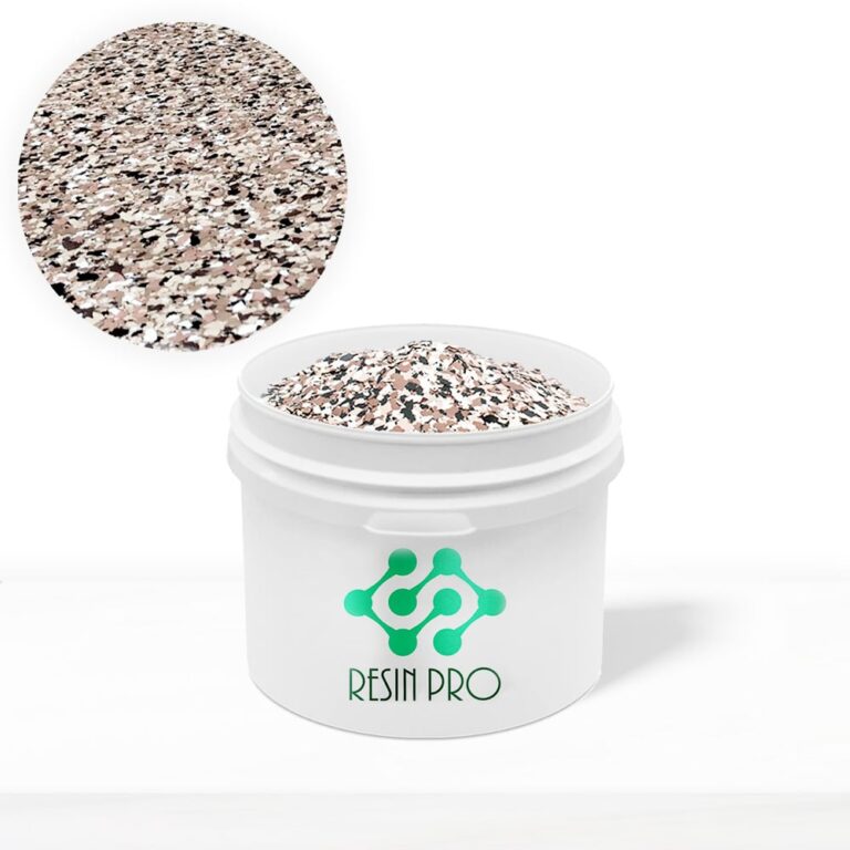 Dekoratives Glitzer – Der künstlerische Touch für Ihre Böden - braun, weiß und schwarz, 4 kg (20 m²)