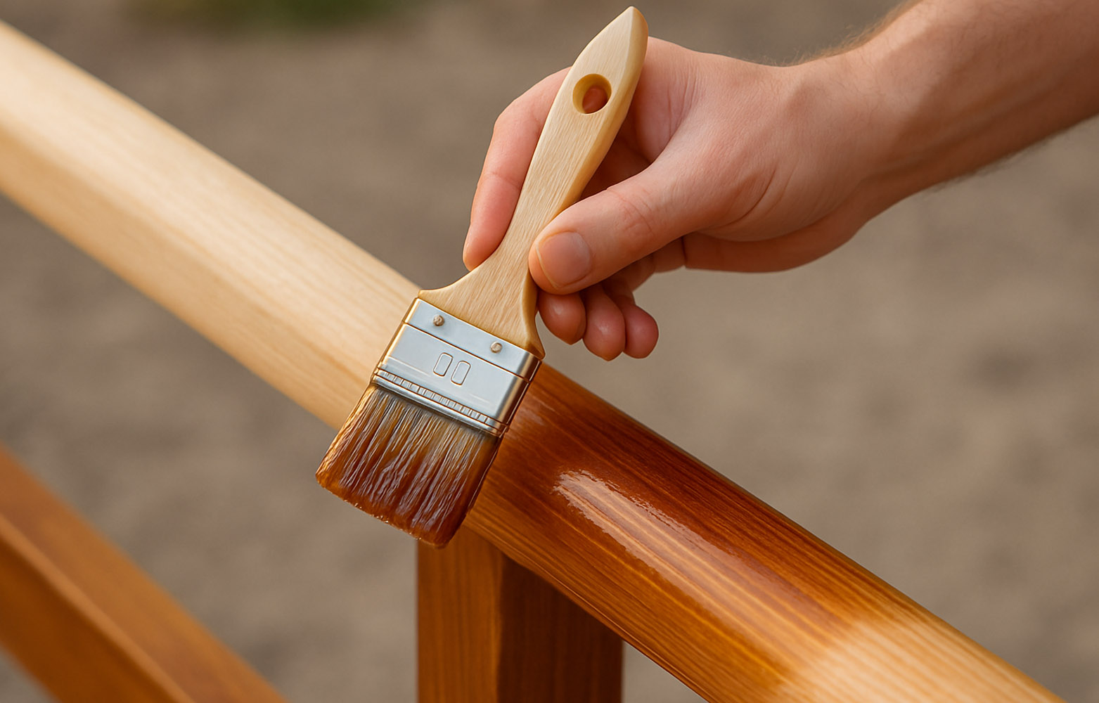 Epoxidharz mit Pinsel auftragen