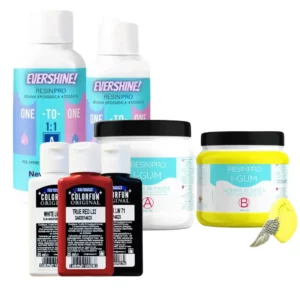 ResinPro Kreativ-Set – Harz, Knetgummi und Pastellfarbenset (3 Farben)