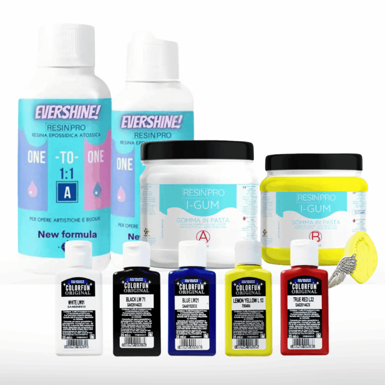 Form- und Gießset mit Farbe – iGum Fast + Evershine 1:1 + ColorFun