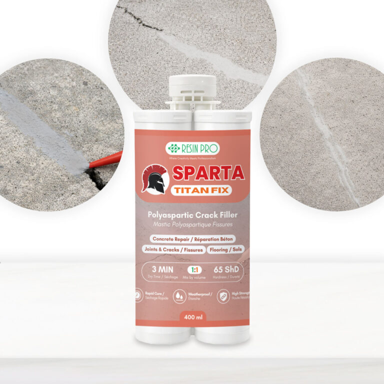 TITANFIX Polyaspartischer Reparaturspachtel für Betonrisse 400 ml