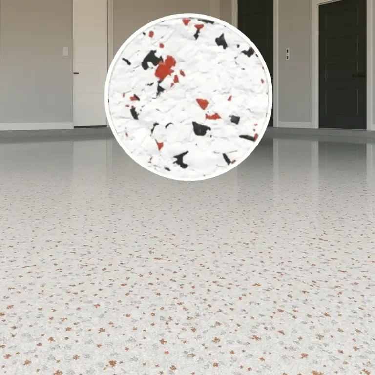Dekoratives Glitzer – Der künstlerische Touch für Ihre Böden - Grau - Rot - Weiß (55012), 4 kg (20 m²)