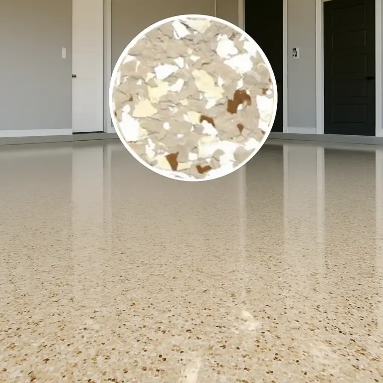 Dekoratives Glitzer – Der künstlerische Touch für Ihre Böden - Beige - Weiß - Braun (55019), 4 kg (20 m²)