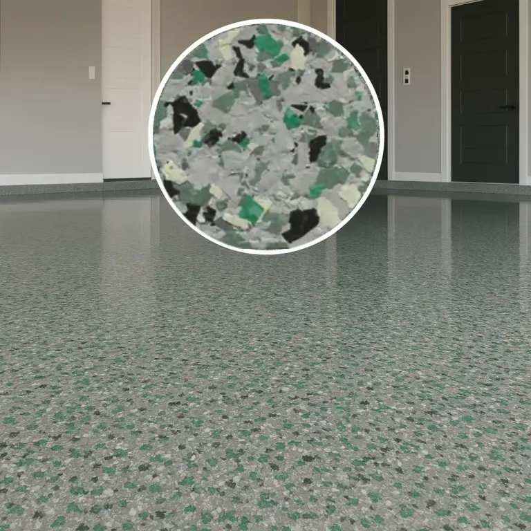 Dekoratives Glitzer – Der künstlerische Touch für Ihre Böden - Grau - Grün (55021), 4 kg (20 m²)