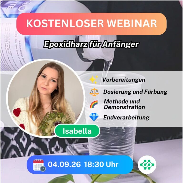 KOSTENLOSE LEKTION: Epoxidharz für Anfänger