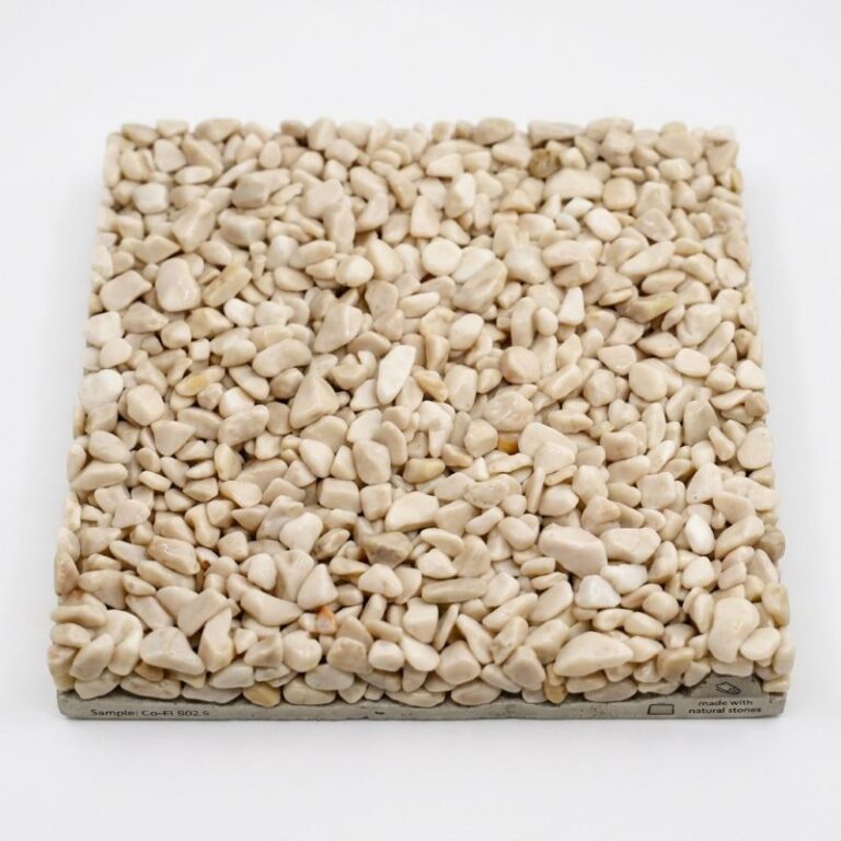 Muster 10x10 – Drainagefähiger Stabilkies mit Harz - Botticino-Beige