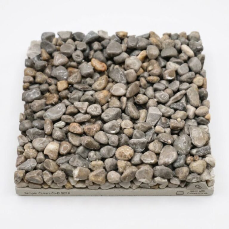 Muster 10x10 – Drainagefähiger Stabilkies mit Harz - Occhialino-Grau